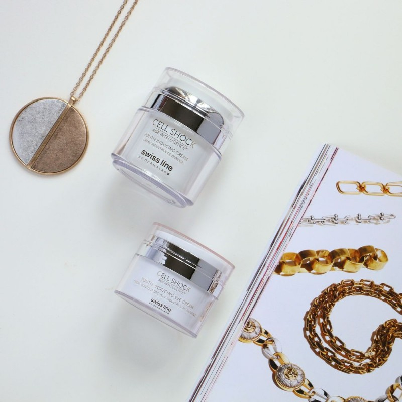 Kem dinh dưỡng tác động trẻ hóa và trắng sáng làn da Swissline cell shock youth inducing cream